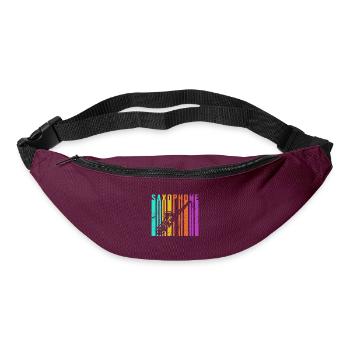 Saxophone Sax Band Music Jazz Musical Concert Gift - Bum bag - burgundy - Front