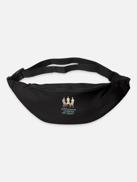 Professeur de latin - Sum Es Est Sumus Estis Sunt - Sac banane - noir
