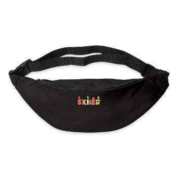 Retro Ski Skiing Vintage Skis - Bum bag - black - Front