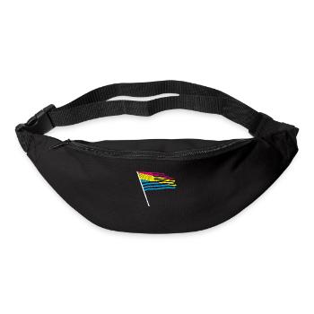 Pan USA Flag Queer LGBT Gift Pansexual - Sac banane - noir - Devant