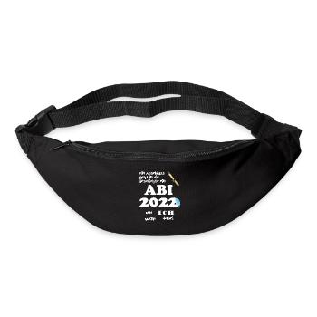 Abitur Abi 2022 Gymnasium Abschluss Abifeier - Gürteltasche - Schwarz - Vorne