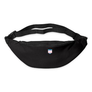 LGBTQ Transgender Pride Flag -Tasche - Gürteltasche - Schwarz - Vorne
