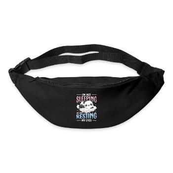 I'm Not Sleeping, I'm Just Resting My Eyes. - Bum bag - black - Front