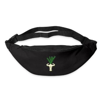 Bodybuilding Weightlifter Leek - Bum bag - black - Front