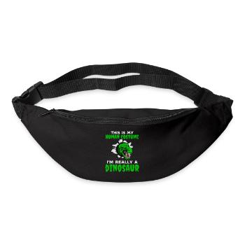 C’est mon costume humain je suis vraiment un dinosaure - Sac banane - noir - Devant