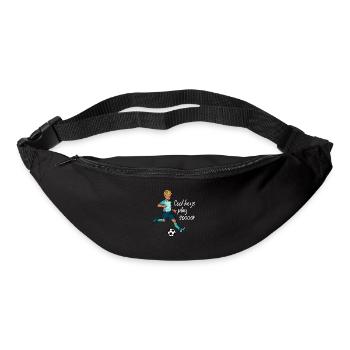 Cool boys play soccer - Boy plays football - Bum bag - black - Front