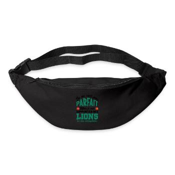 je supporte Les Lions indomptables, Cameroun - Sac banane - noir - Devant