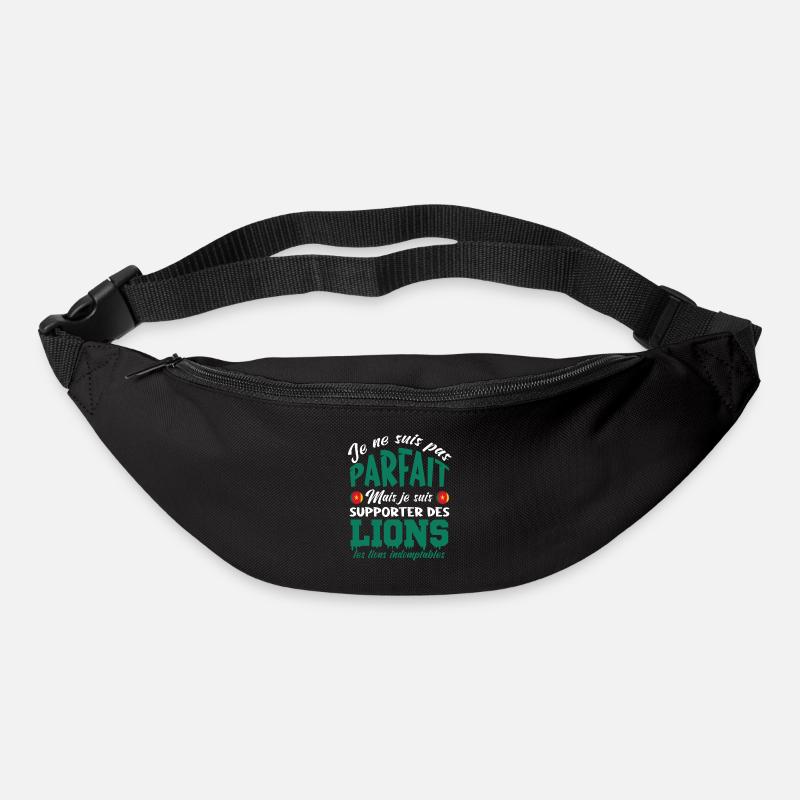 je supporte Les Lions indomptables, Cameroun - Sac banane - noir
