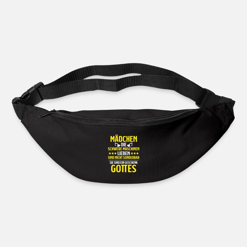 Baugeräteführer Kranführer Baggerfahrer Baugeräte - Gürteltasche - Schwarz