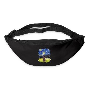 Sternennacht - Affenpinscher - Gürteltasche - Schwarz - Vorne