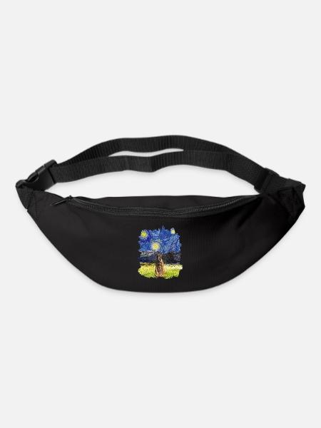 Starry Night - Belgian Malinois - Bum bag - black