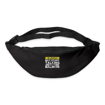 Apropos Malinois - Gürteltasche - Schwarz - Vorne
