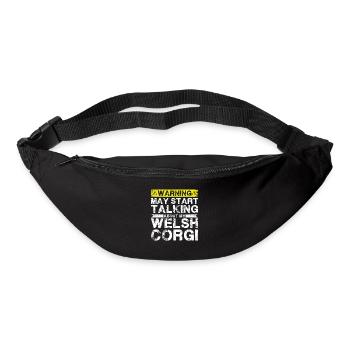 Speaking of Welsh Corgi - Bum bag - black - Front