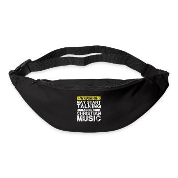 Über Christliche Musik Sprechen - Gürteltasche - Schwarz - Vorne