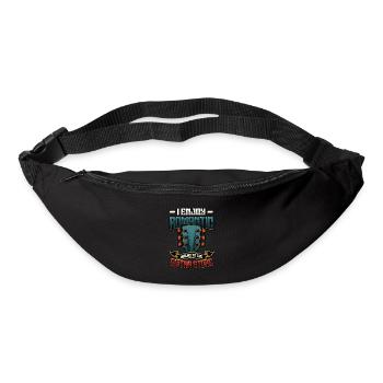 Ich Genieße Romantische Spaziergänge - Gürteltasche - Schwarz - Vorne
