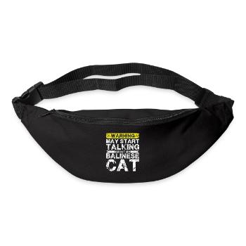 Talk about Balinese cat - Bum bag - black - Front