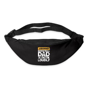 Warning Will Yell - Basketball-Vater - Gürteltasche - Schwarz - Vorne