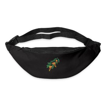 Feuilles de pizza - Sac banane - noir - Devant