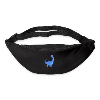 Kawaii Apatosaurus - Sac banane - noir - Devant
