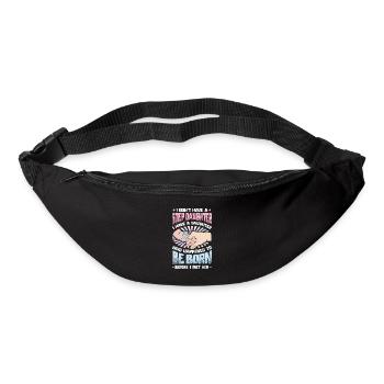 La fille est née par hasard. - Sac banane - noir - Devant