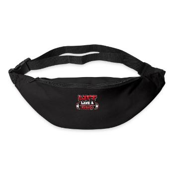 Lifting Like a Beast Weightlifting Bodybuilder - Bum bag - black - Front