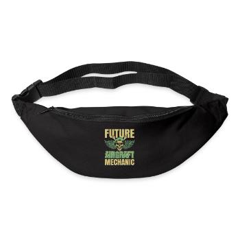 Airplane Mechanic Skull - Bum bag - black - Front
