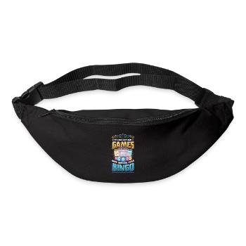 Es Ist Alles Spiel Und Spaß, Bis Jemand Bingo ruft - Gürteltasche - Schwarz - Vorne