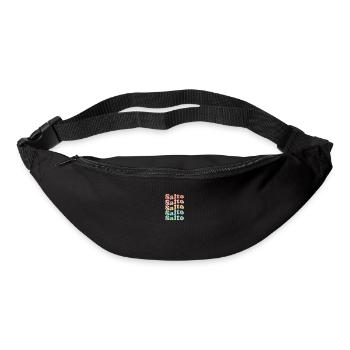 Vintage 70s Hippie Uruguay City - Retro Salto - Bum bag - black - Front