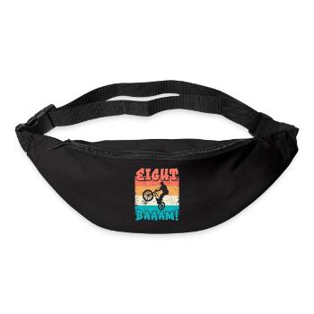 8 Anniversaire BMX 8 ans Cadeau - Sac banane - noir - Devant