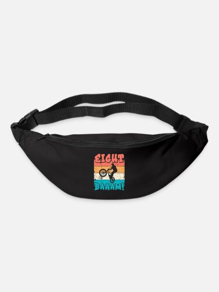 8 Geburtstag Bmx 8 Jahre Geschenk - Gürteltasche - Schwarz