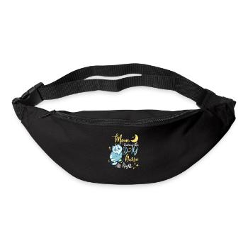 Maman infirmière - Sac banane - noir - Devant