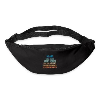 53 Ans Anniversaire - cadeau d'anniversaire - Sac banane - noir - Devant