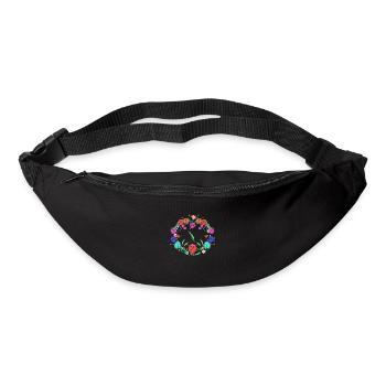 Tulip wreath Tulips - Bum bag - black - Front