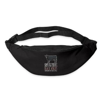 Soyez vous-même – Black Angus - Sac banane - noir - Devant