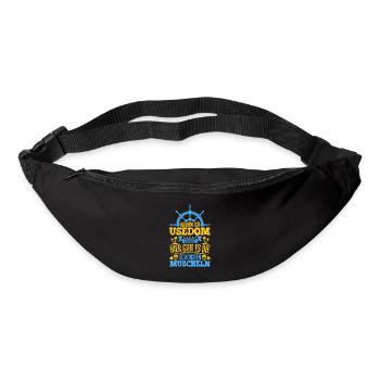 Schöne Muscheln - Warum ich Usedom so liebe - Gürteltasche - Schwarz - Vorne