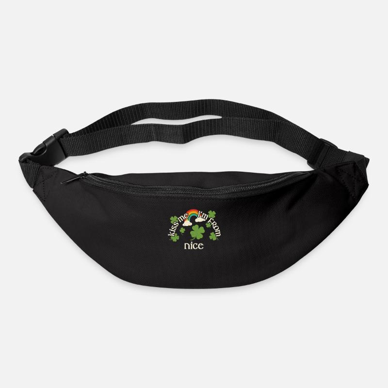 Kiss Me - Saint-Patrick Nice - Sac banane - noir