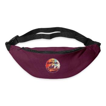 1976 - gift born in 1976 - Bum bag - burgundy - Front