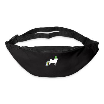 Chien de Saint-Patrick - Elkhound norvégien - Sac banane - noir - Devant