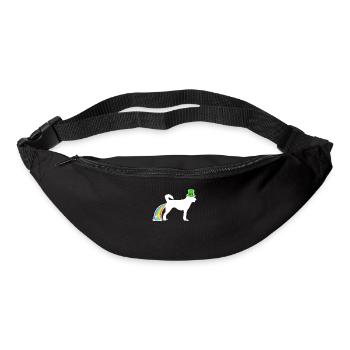 Chien de Saint-Patrick - Husky sibérien - Sac banane - noir - Devant
