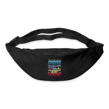 Kodierung Ist Meine Kardio, Code Programmierer - Gürteltasche - Schwarz - Vorne