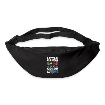 Little Hands Color My World, enseignante de maternelle - Sac banane - noir - Devant