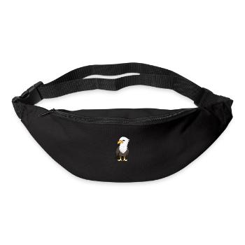 Kawaii Seeadler - Gürteltasche - Schwarz - Vorne