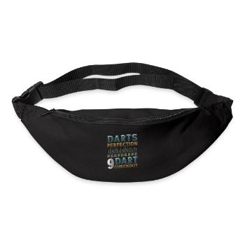 Dart Perfection, 9 Dart Checkout, Dart Spieler - Gürteltasche - Schwarz - Vorne