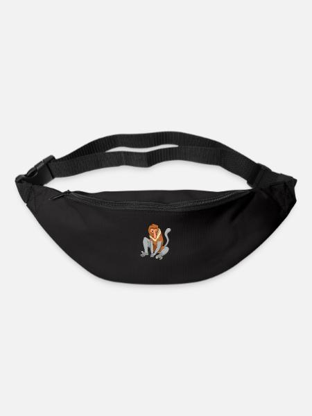 Kawaii Nasenaffe - Gürteltasche - Schwarz