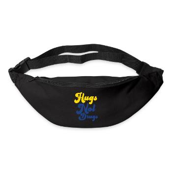 Hugs instead of drugs - Bum bag - black - Front
