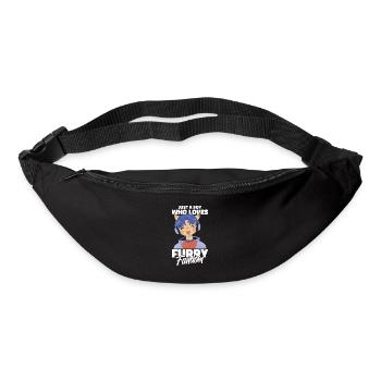 Furry Fandom Fursuits Junge - Gürteltasche - Schwarz - Vorne