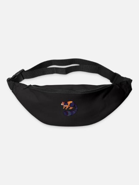 Zeichnung eines Riesenhörnchens - Gürteltasche - Schwarz