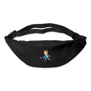 Boy playing Bocce Ball - Bum bag - black - Front