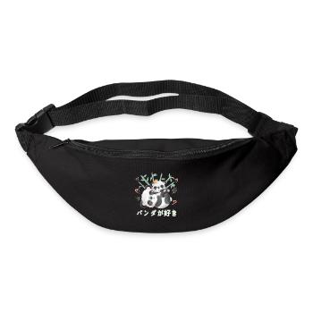 Ich Liebe Pandas Liebe Mama Panda Bär - Gürteltasche - Schwarz - Vorne