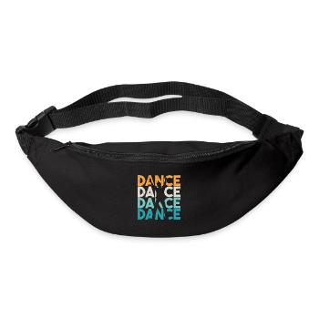 Danse Danseur Cadeau - Sac banane - noir - Devant